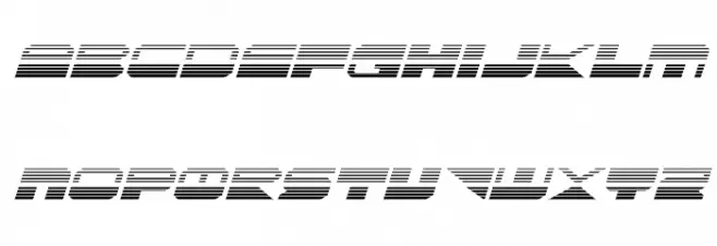 QuickMark Gradient Italic Font Litere mari