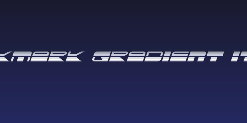 QuickMark Gradient Italic Social Header
