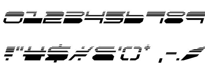 QuickMark Halftone Italic Font OTHER CHARS