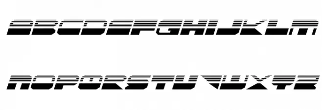 QuickMark Halftone Italic خط أحرف كبيرة