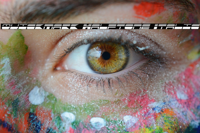 QuickMark Halftone Italic Example 2