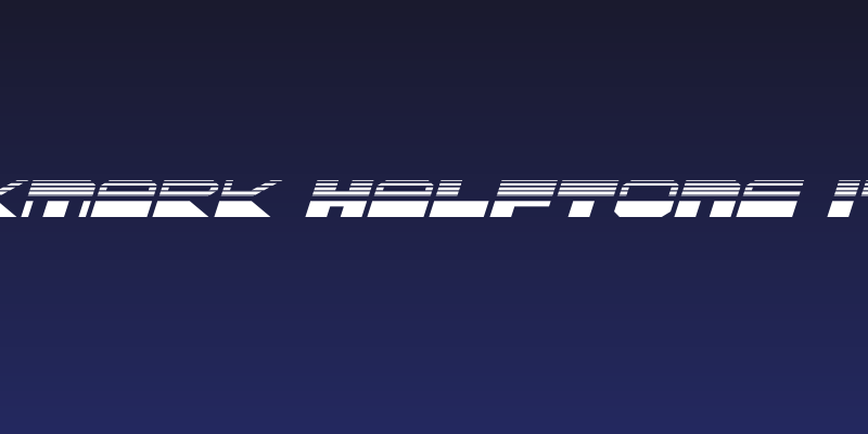 QuickMark Halftone Italic Social Header