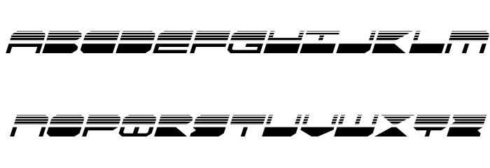 QuickMark Halftone Italic Font LOWERCASE
