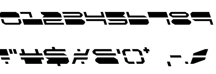 QuickMark Leftalic Font Alte caractere