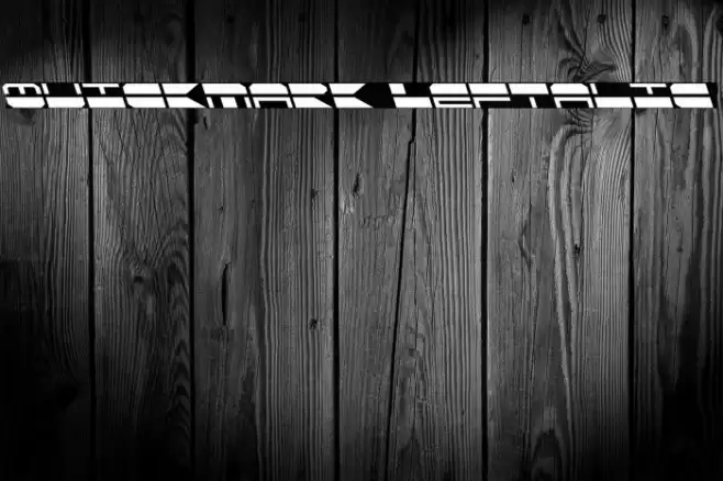 QuickMark Leftalic Polices examples