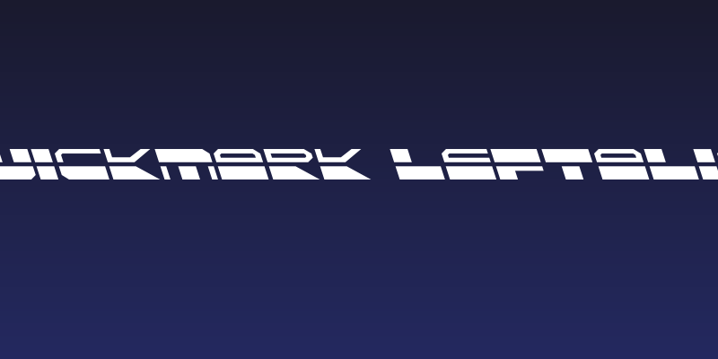 QuickMark Leftalic Social Header
