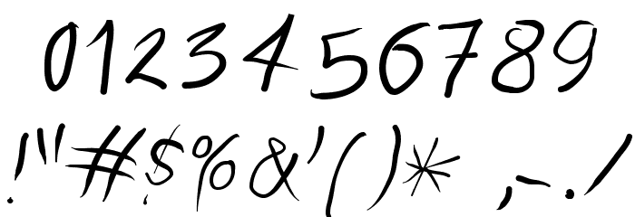 QuickMary Font OTHER CHARS