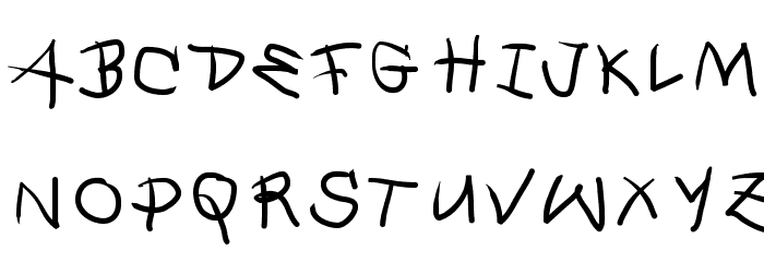 QuickMary Font LOWERCASE