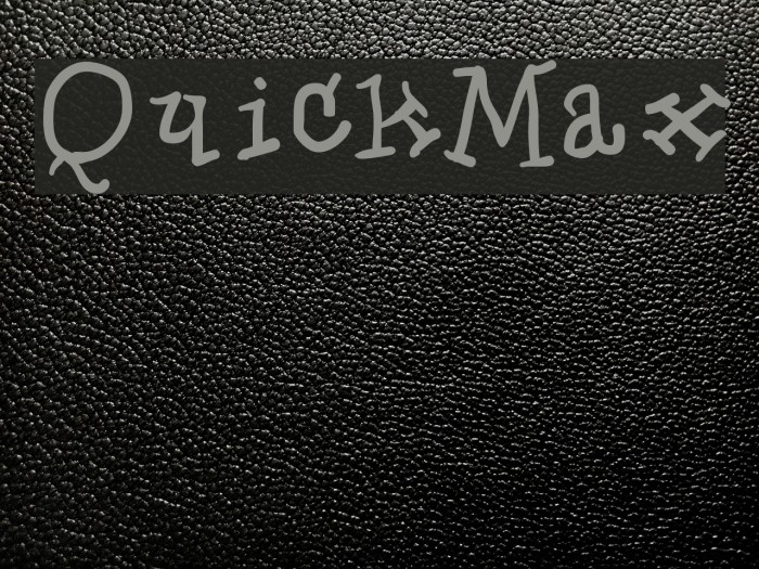 QuickMax Font examples