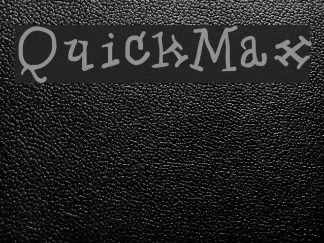 QuickMax Font examples