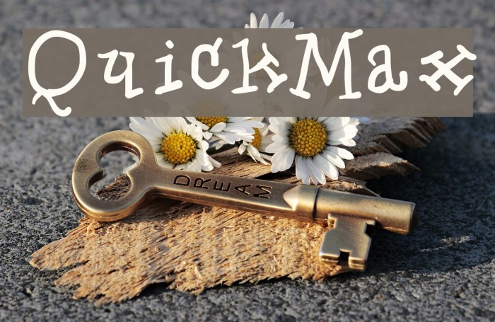 QuickMax Font examples