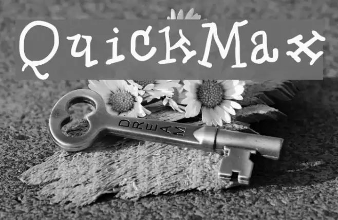 QuickMax Font examples