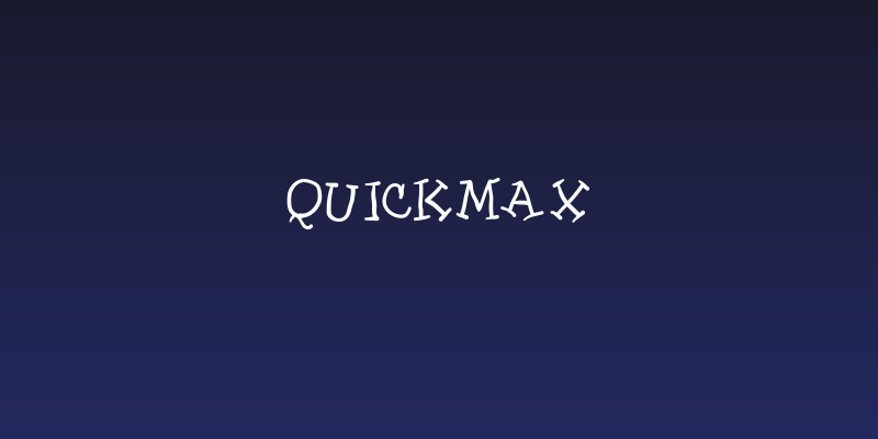 QuickMax Social Header