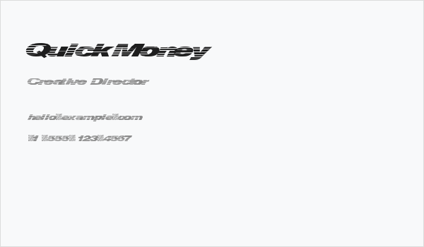QuickMoney Business Card