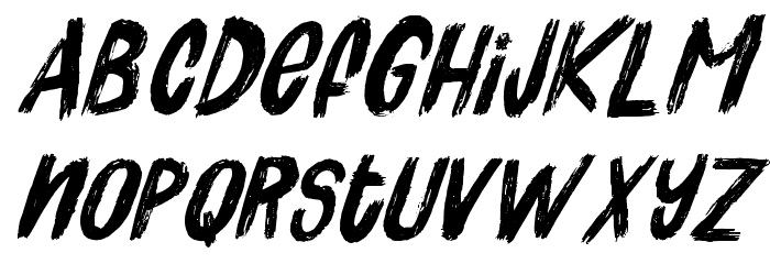 QuickPick-Italic Font LOWERCASE