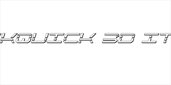 QuickQuick 3D Italic Logo