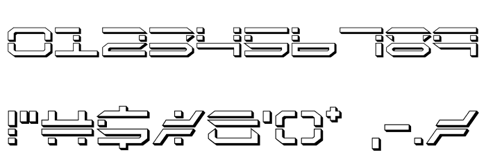 QuickQuick 3D Font Alte caractere