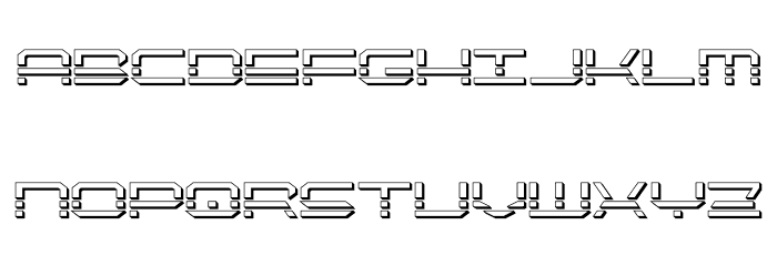 QuickQuick 3D Font Litere mici