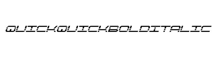 QuickQuick Bold Italic Font