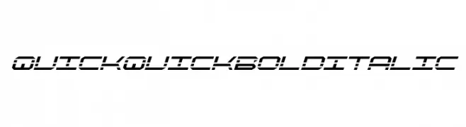 QuickQuick Bold Italic  Скачать бесплатные шрифты