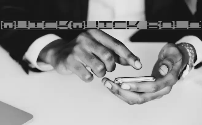 QuickQuick Bold Caratteri examples