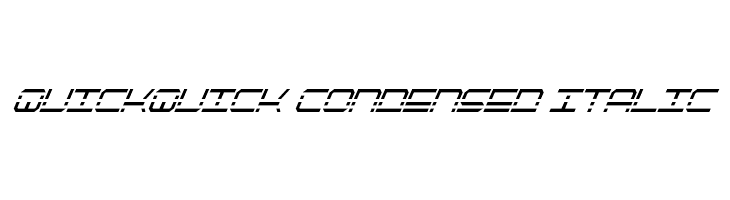 QuickQuick Condensed Italic  नि: शुल्क फ़ॉन्ट्स डाउनलोड