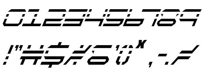 QuickQuick Condensed Italic Font OTHER CHARS