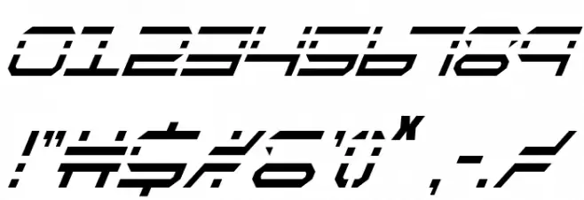 QuickQuick Condensed Italic Font OTHER CHARS