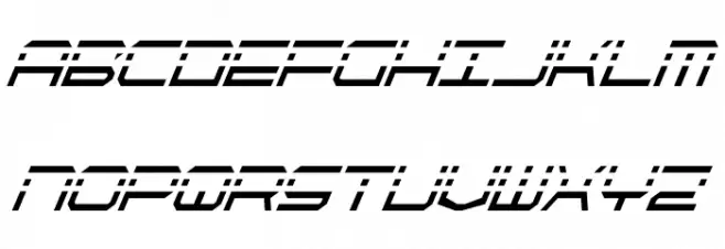 QuickQuick Condensed Italic Fonte MAIÚSCULAS