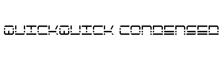 QuickQuick Condensed Font