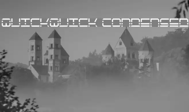 QuickQuick Condensed Font examples