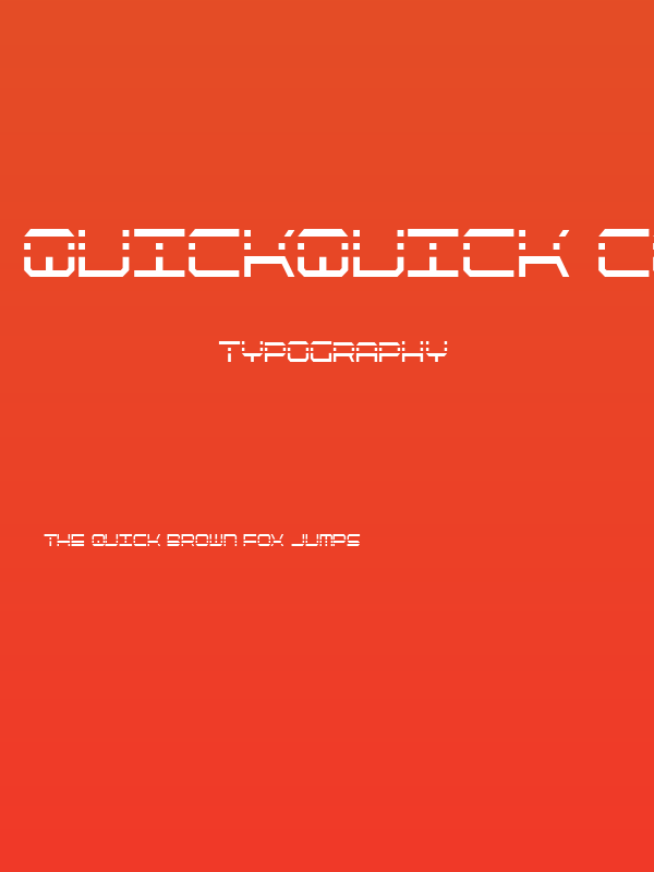 QuickQuick Condensed Poster