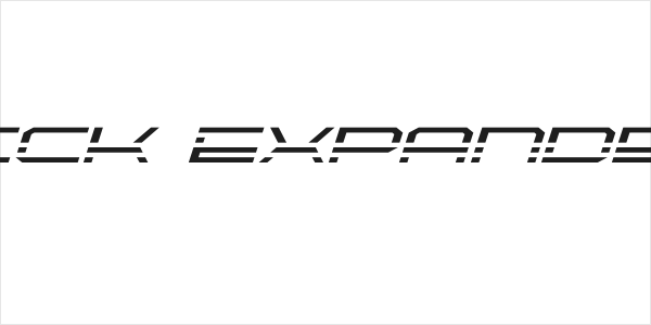 QuickQuick Expanded Italic Logo