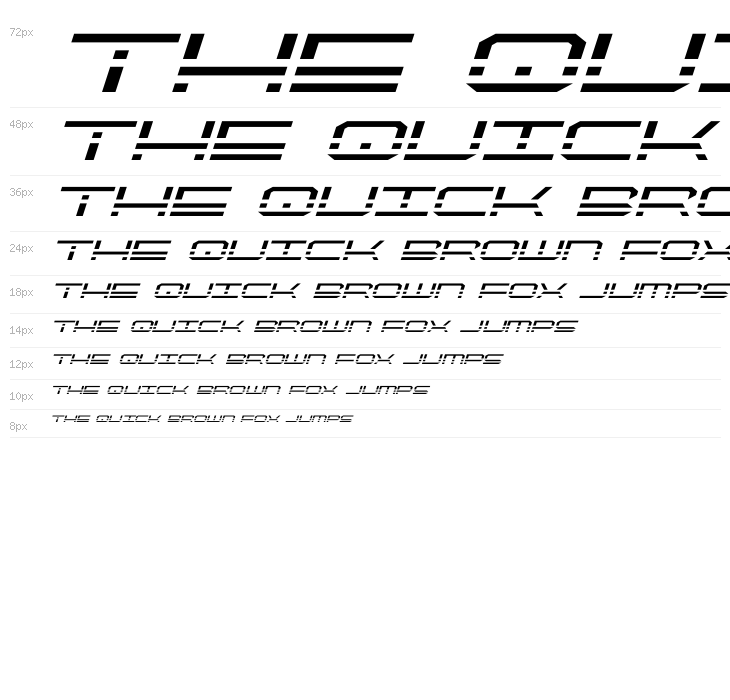 QuickQuick Expanded Italic Waterfall