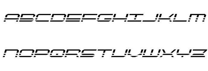 QuickQuick Expanded Italic फ़ॉन्ट लोअरकेस
