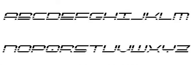 QuickQuick Expanded Italic Шрифта строчной