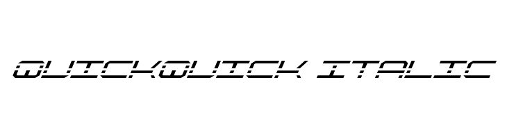 QuickQuick Italic Font