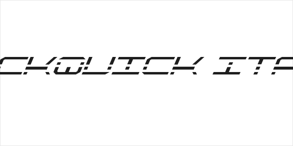 QuickQuick Italic Logo