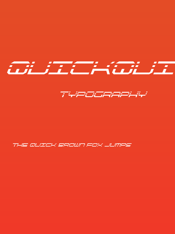 QuickQuick Italic Poster