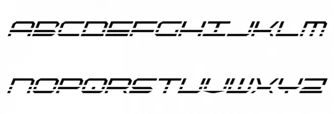 QuickQuick Italic Schriftart Kleinbuchstaben