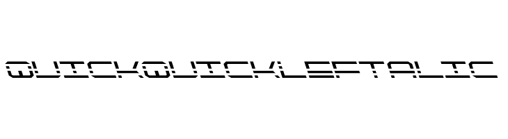 QuickQuick Leftalic Шрифта