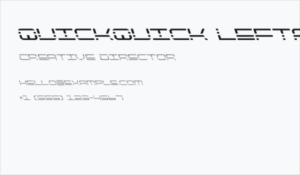 QuickQuick Leftalic Business Card