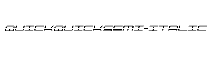 QuickQuick Semi-Italic फ़ॉन्ट