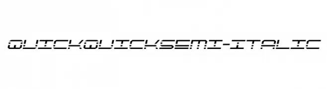 QuickQuick Semi-Italic  नि: शुल्क फ़ॉन्ट्स डाउनलोड