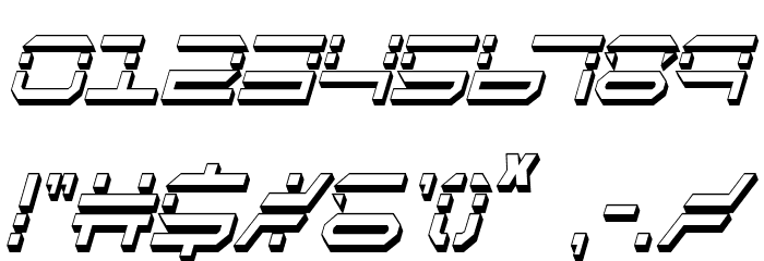QuickQuick Shadow ItalCondensed Font OTHER CHARS