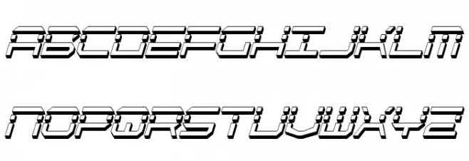 QuickQuick Shadow ItalCondensed خط أحرف كبيرة