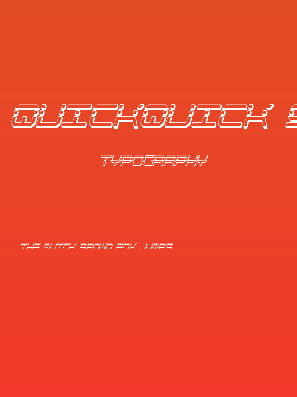 QuickQuick Shadow ItalCondensed Poster