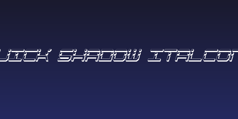 QuickQuick Shadow ItalCondensed Social Header