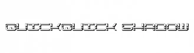 QuickQuick Shadow  Free Fonts Download