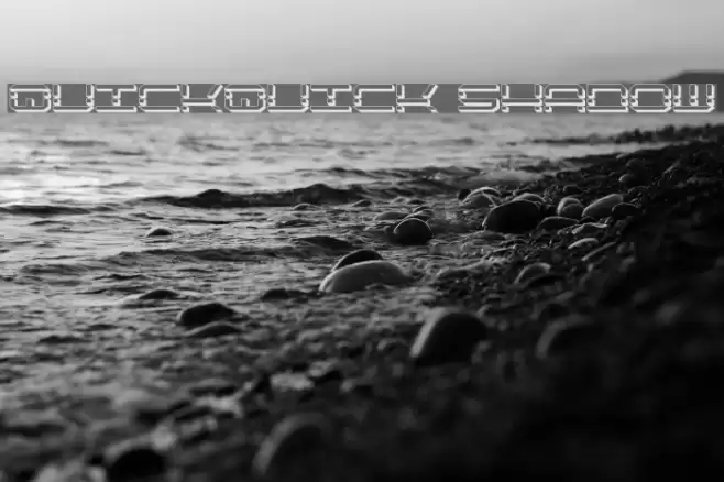 QuickQuick Shadow Font examples